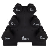 Set de Pesas U Hex con Rack